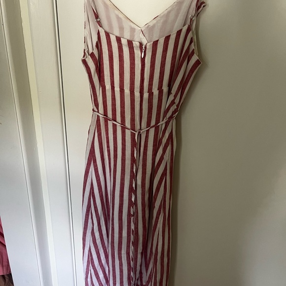 Rails Ariel Midi Dress - Red/White - Size M - Picture 5 of 6